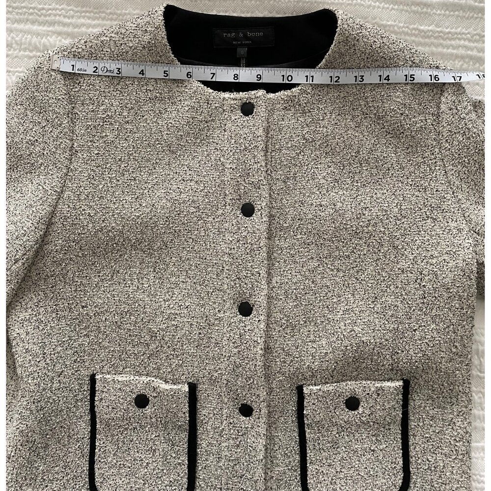 Rag & Bone Tweed Pattern Jacket Size 8 - Picture 6 of 10